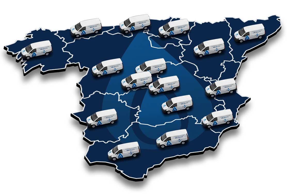 Mapa-de-servicaldera Instaladores de Gas Autorizados